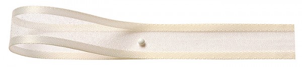 Florband: 15mm breit / 25m-Rolle, creme
