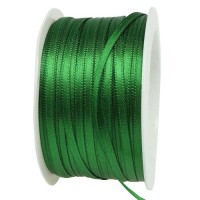 Satinband SATINA: 3 mm breit, 50 Meter, jagdgrün Satinband SATINA: 3 mm breit, 50 Meter, jagdgrün