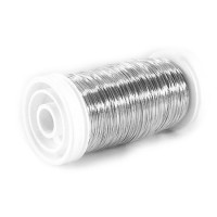 Myrtendraht, silber verzinkt: 0,37mm Ø - 100 gramm SNAP-Suple Myrtendraht, silber verzinkt: 0,37mm Ø - 100 gramm SNAP-Suple