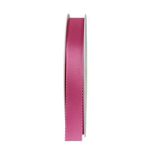 Taftband: 15mm breit / 50m-Rolle, pink.