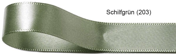 Satinband-SINFINITY: 38mm breit / 25m-Rolle, schilfgrün (203)