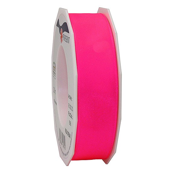 DREAM-Drahtkantenband: 25mm breit / 20m-Rolle, Neon-pink