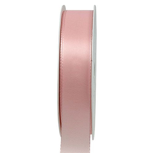 Taftband, rosa: 25mm breit / 50m-Rolle, mit feiner Webkante.