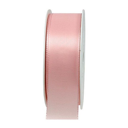 Taftband, rosa: 40mm breit / 50m-Rolle, mit feiner Webkante.