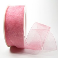 Organzaband 38mm breit / 25m-Rolle: rosa: 1250038041 Organzaband 38mm breit / 25m-Rolle: rosa: 1250038041