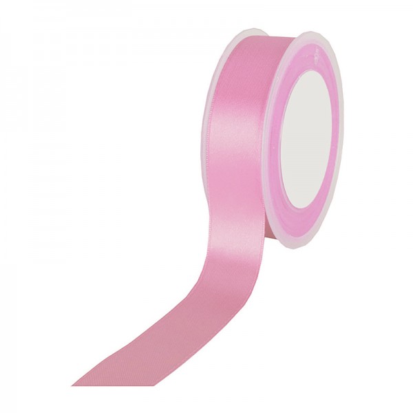 Satinband-SIMPEL: 25mm breit / 25m-Rolle, rosa