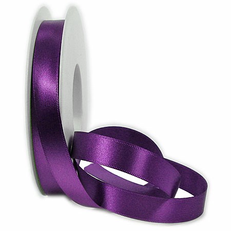 Satinband: 15mm breit / 25m-Rolle, violett