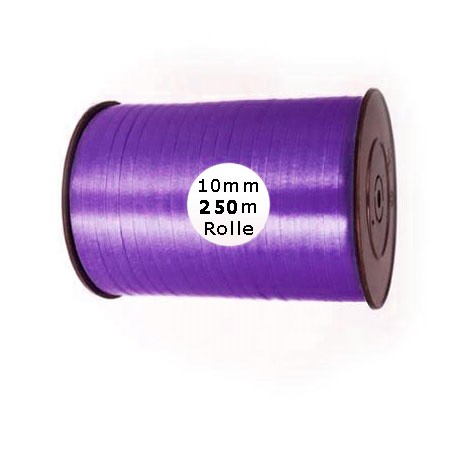 Ringelband: 10mm breit / 250m-Rolle, violett