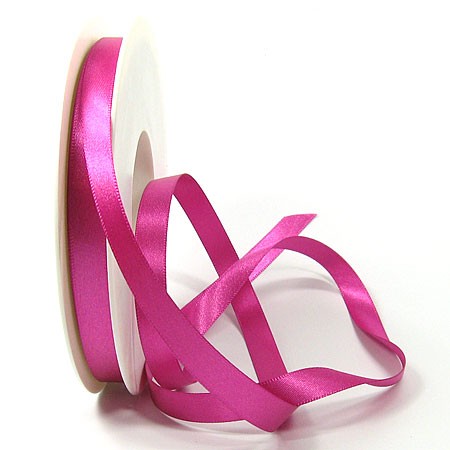 Satinband: 10mm breit / 25m-Rolle, pink
