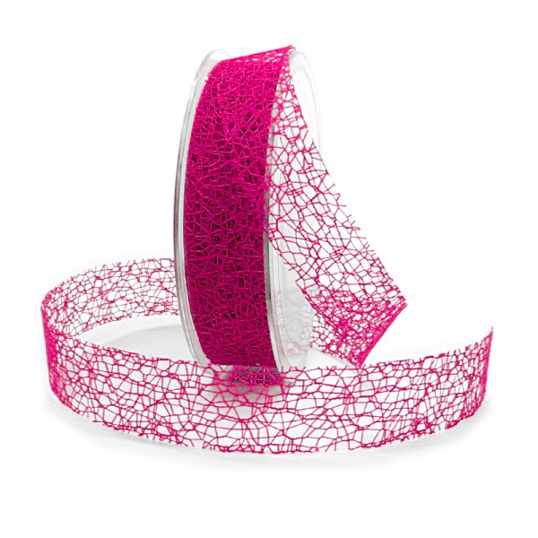 Netzband, pink: 25mm breit / 20m-Rolle