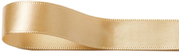 Satinband, kaschmir-beige: 10 mm breit / 25 Meter, mit feiner Webkante