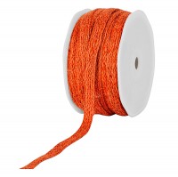 Jute-Flechtband, orange: 12mm breit / 20m-Rolle Jute-Flechtband, orange: 12mm breit / 20m-Rolle