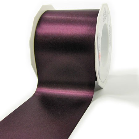 Satinband-ADRIA, Tischband: 72 mm breit / 25-Meter-Rolle, aubergine