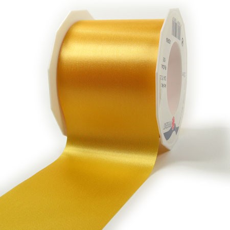 Satinband-ADRIA, Tischband: 72 mm breit / 25-Meter-Rolle, gelb