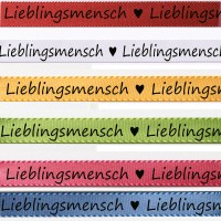 Lieblingsmensch: 15mm breit / 25m-Rolle Lieblingsmensch: 15mm breit / 25m-Rolle