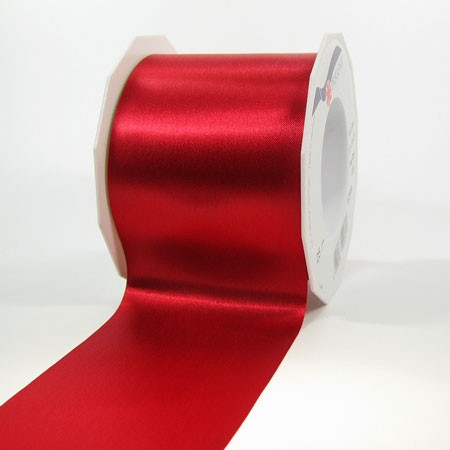 Satinband-ADRIA, Tischband: 72 mm breit / 25-Meter-Rolle, rot