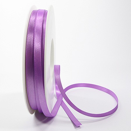 Satinband-SINFINITY, lavendel: 6mm breit / 50m-Rolle, mit feiner Webkante