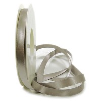 Satinband SINFINITY, taupe: 10mm breit / 25m-Rolle, mit feiner Webkante. Satinband SINFINITY, taupe: 10mm breit / 25m-Rolle, mit feiner Webkante.
