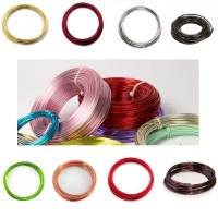 Aluminiumdraht: 2mm Ø - 3 Meter, Farbauswahl Aluminiumdraht: 2mm Ø - 3 Meter, Farbauswahl