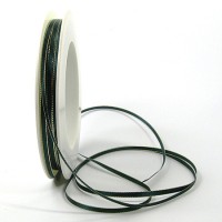 Satinband SINFINITY, tannengrün-gold: 3mm breit / 50m-Rolle, mit feiner Webkante. Satinband SINFINITY, tannengrün-gold: 3mm breit / 50m-Rolle, mit feiner Webkante.