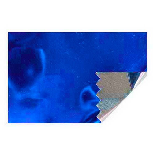 Zauberfolie: 700mm breit / 20m-Rolle, blau-silber hochglanz