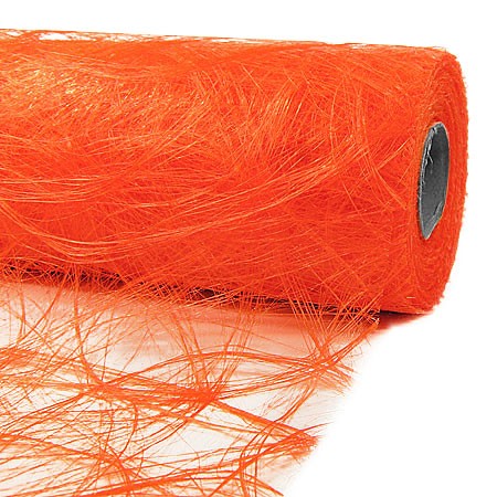 Sizoweb®, orange - Dekovlies 10cm breit / 25m-Rolle