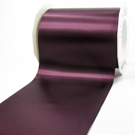 Satinband-ADRIA, aubergine - Tischband: 112 mm breit / 25 m