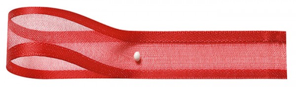 Florband: 25mm breit / 25m-Rolle, rot