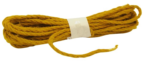 JUTE-Kordel, curry: 5mm breit - 10m