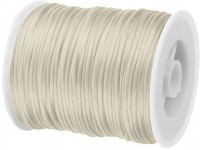 Satinkordel-Seidenkordel: 3mm Ø breit / 100m-Rolle, creme Satinkordel-Seidenkordel: 3mm Ø breit / 100m-Rolle, creme