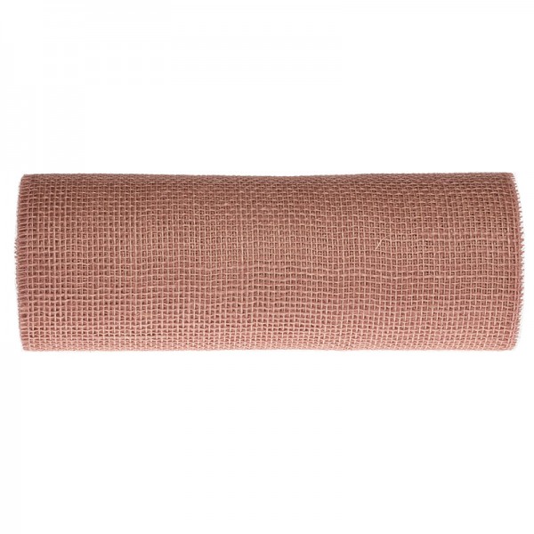 DEKOR-Jute - Tischläufer: 300mm breit / 10m-Rolle, lachs