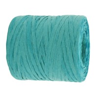 PAPER-Raffia-Bast, türkis: 5mm breit / 200m-Rolle. PAPER-Raffia-Bast, türkis: 5mm breit / 200m-Rolle.