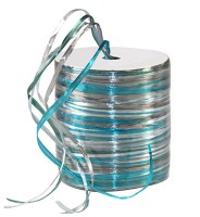 Raffia Pearl - blau-weiß-silber - 50m-Rolle Raffia Pearl - blau-weiß-silber - 50m-Rolle