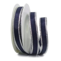 Classic, dunkelblau-silber: 15mm breit / 25m-Rolle Classic, dunkelblau-silber: 15mm breit / 25m-Rolle