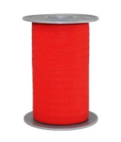 Polyband-Glitter: 10mm breit / 100m-Rolle, hellrot Polyband-Glitter: 10mm breit / 100m-Rolle, hellrot