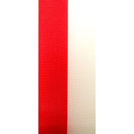 Vereinsband Schützenband, rot-weiss, 40mm breit / 25m-Rolle