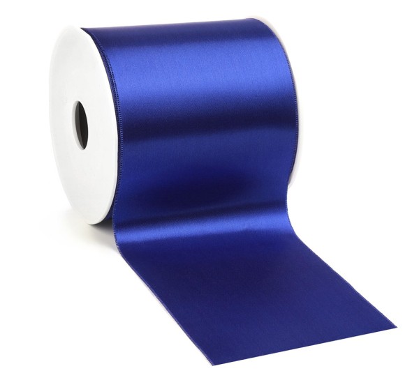 Satinband-ADIRA, royalblau: 100 mm breit / 25 m - Tischband