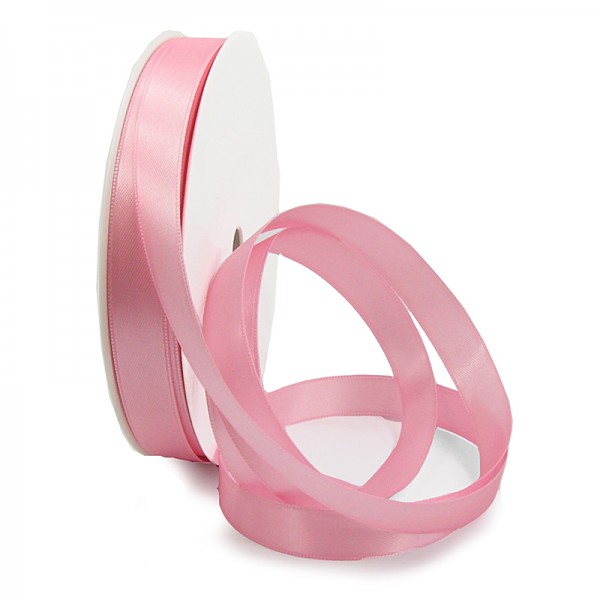 Satinband SATINA, rosa: 15 mm breit, 50 Meter