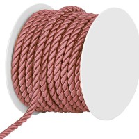 Kordel, einfarbig gedreht: 6mm breit Ø / 25m-Rolle, altrosa Kordel, einfarbig gedreht: 6mm breit Ø / 25m-Rolle, altrosa