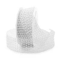 Drahtgitterband-VICTORIA: 40mm breit / 15m-Rolle, weiss Drahtgitterband-VICTORIA: 40mm breit / 15m-Rolle, weiss