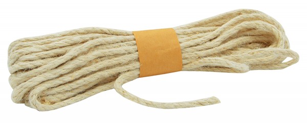 JUTE-Kordel, creme: 5 mm breit - 10 Meter