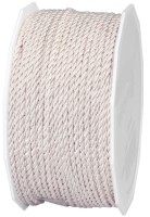Kordel: 2mm breit / 50m-Rolle, creme Kordel: 2mm breit / 50m-Rolle, creme