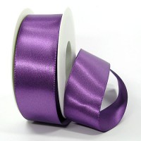 Satinband-SINFINITY, lila: 38mm breit / 25m-Rolle, mit feiner Webkante Satinband-SINFINITY, lila: 38mm breit / 25m-Rolle, mit feiner Webkante