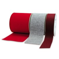 FILZBAND-Monza: 8 Farben in 3 verschiedenen Material-Breiten stehen zur Verfügung. FILZBAND-Monza: 8 Farben in 3 verschiedenen Material-Breiten stehen zur Verfügung.