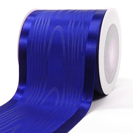 Satinband-Tischband Luxury: 100mm breit / 20m-Rolle, royalblau