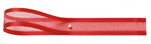 Florband: 15mm breit / 25m-Rolle, rot