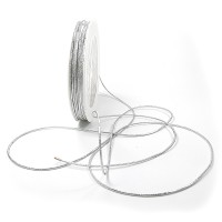 ElastiK-Kordel Premium, silber: 1,7mm breit / 25m-Rolle ElastiK-Kordel Premium, silber: 1,7mm breit / 25m-Rolle
