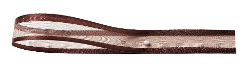Florband: 10mm breit / 25m-Rolle, dunkelbraun