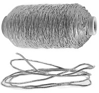 Elastische Kordel, silber: ca. 1mm Ø breit / 250m-Rolle Elastische Kordel, silber: ca. 1mm Ø breit / 250m-Rolle