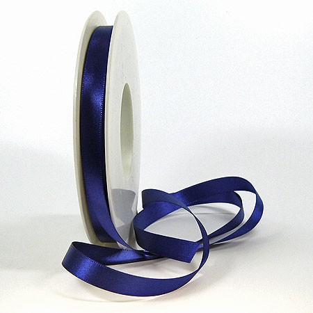 Satinband-SINFINITY, marineblau: 10 mm breit / 25 Meter, mit feiner Webkante.